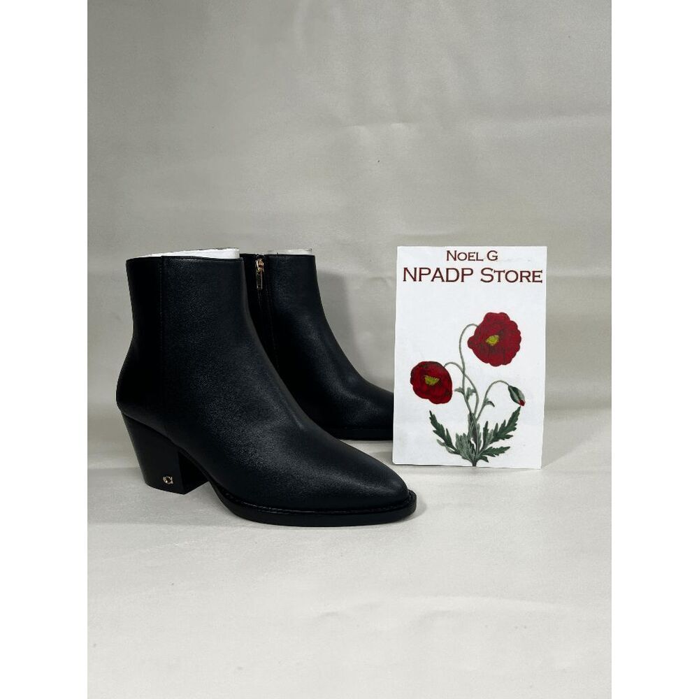 COACH Women's Pacey Pointed Toe Booties - Black 7B